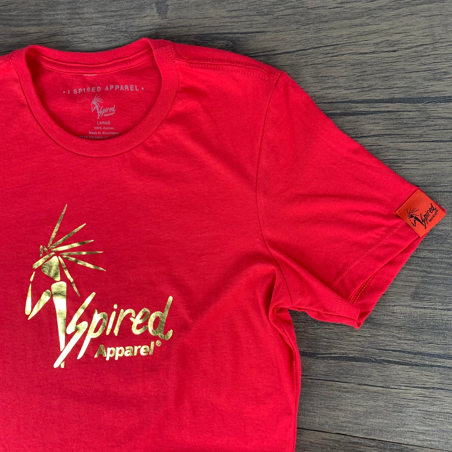 I Spired Apparel Women's Logo (Gold) T-Shirt